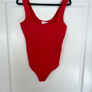 NWOT Good American Vibrant Red Bodysuit | XL Tank Top Body Suit